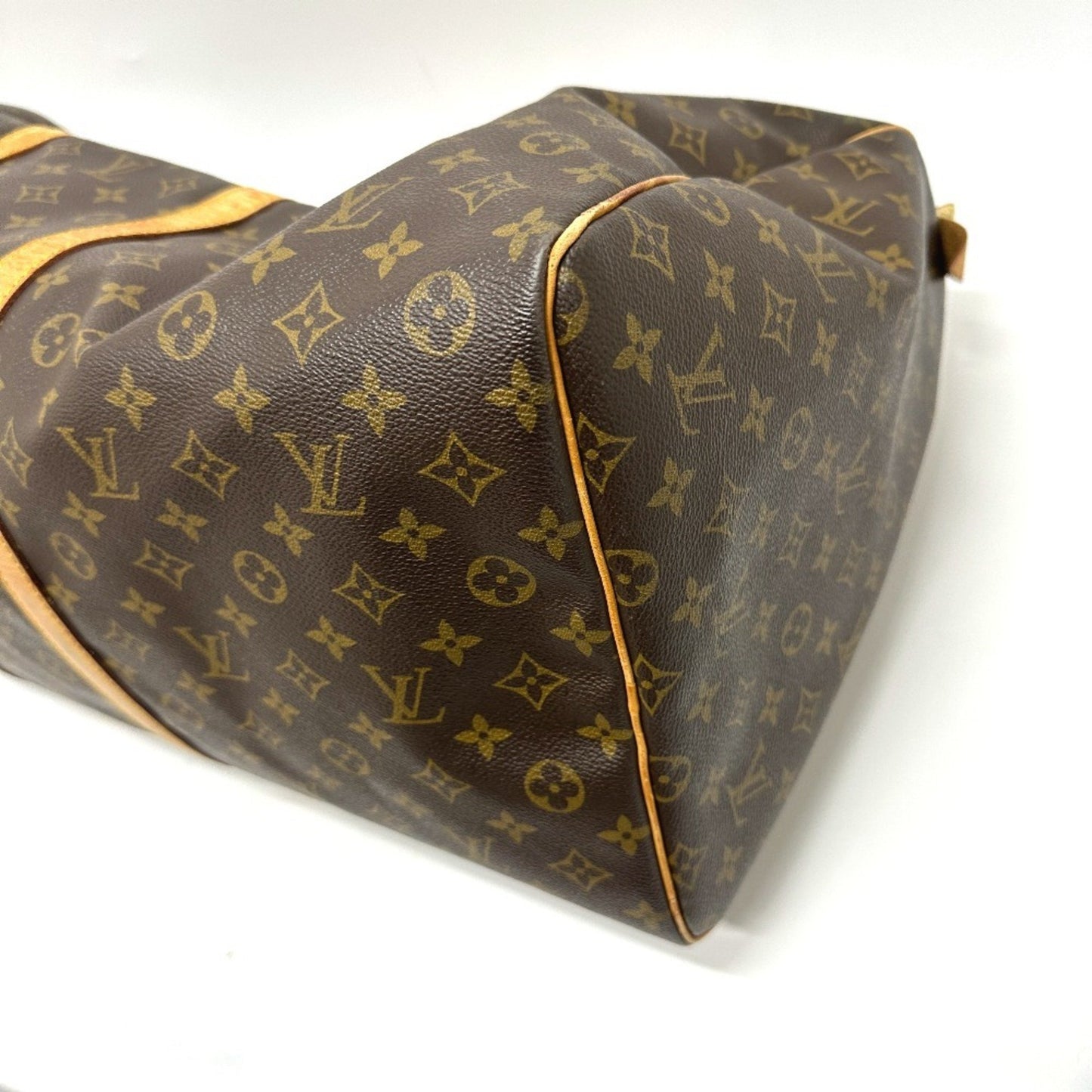 Louis Vuitton Keepall 60, Brown, Canvas, travel