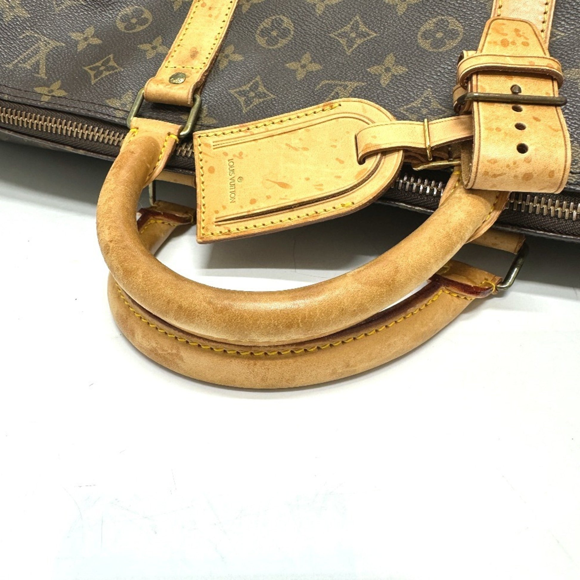 Louis Vuitton Keepall 60, Brown, Canvas, travel