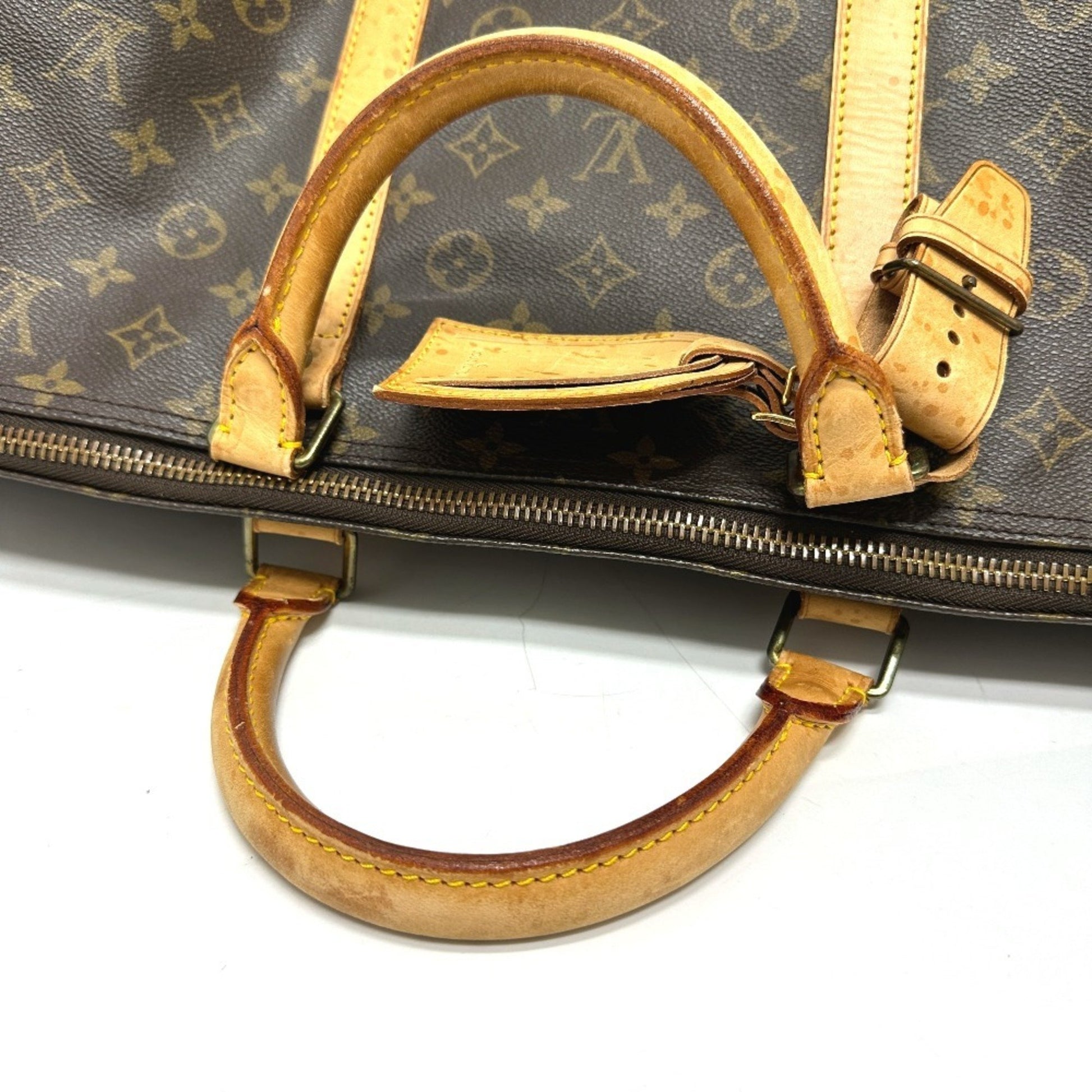 Louis Vuitton Keepall 60, Brown, Canvas, travel