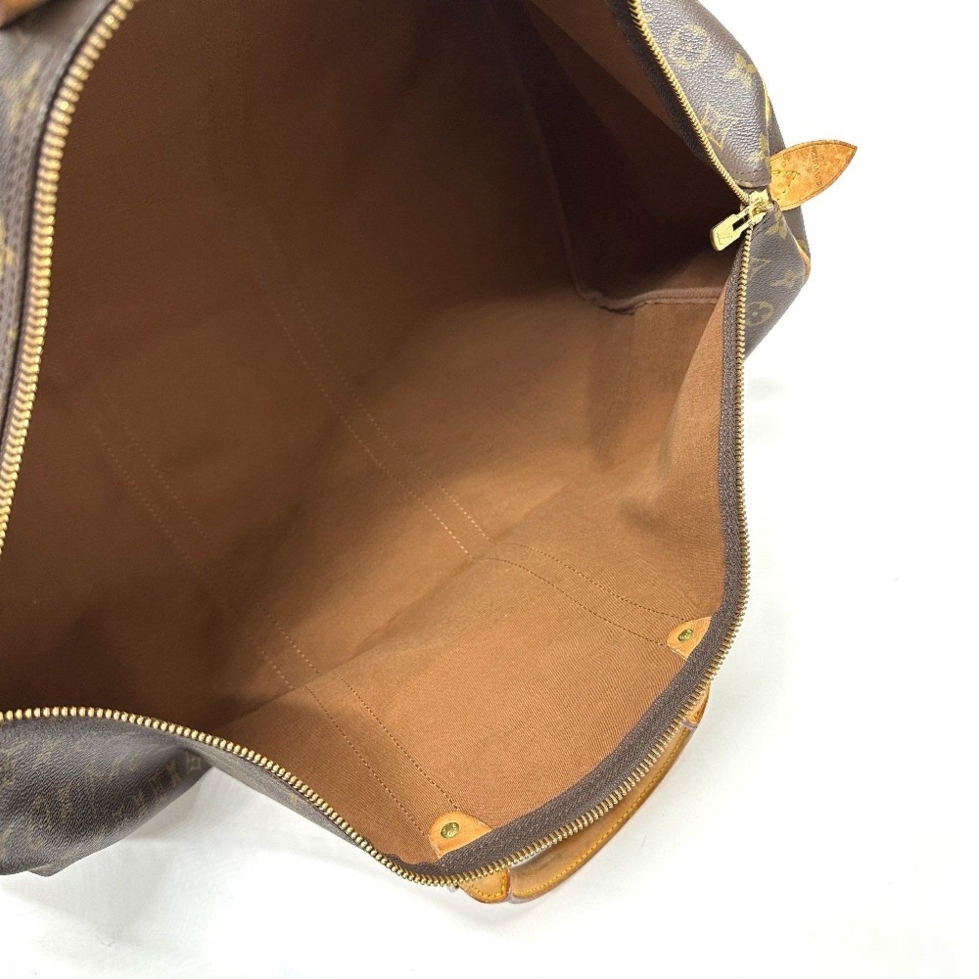 Louis Vuitton Keepall 60, Brown, Canvas, travel