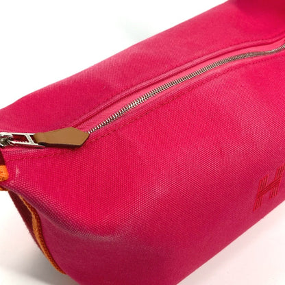 Hermès Bride À Brac, Pink, Canvas, clutch
