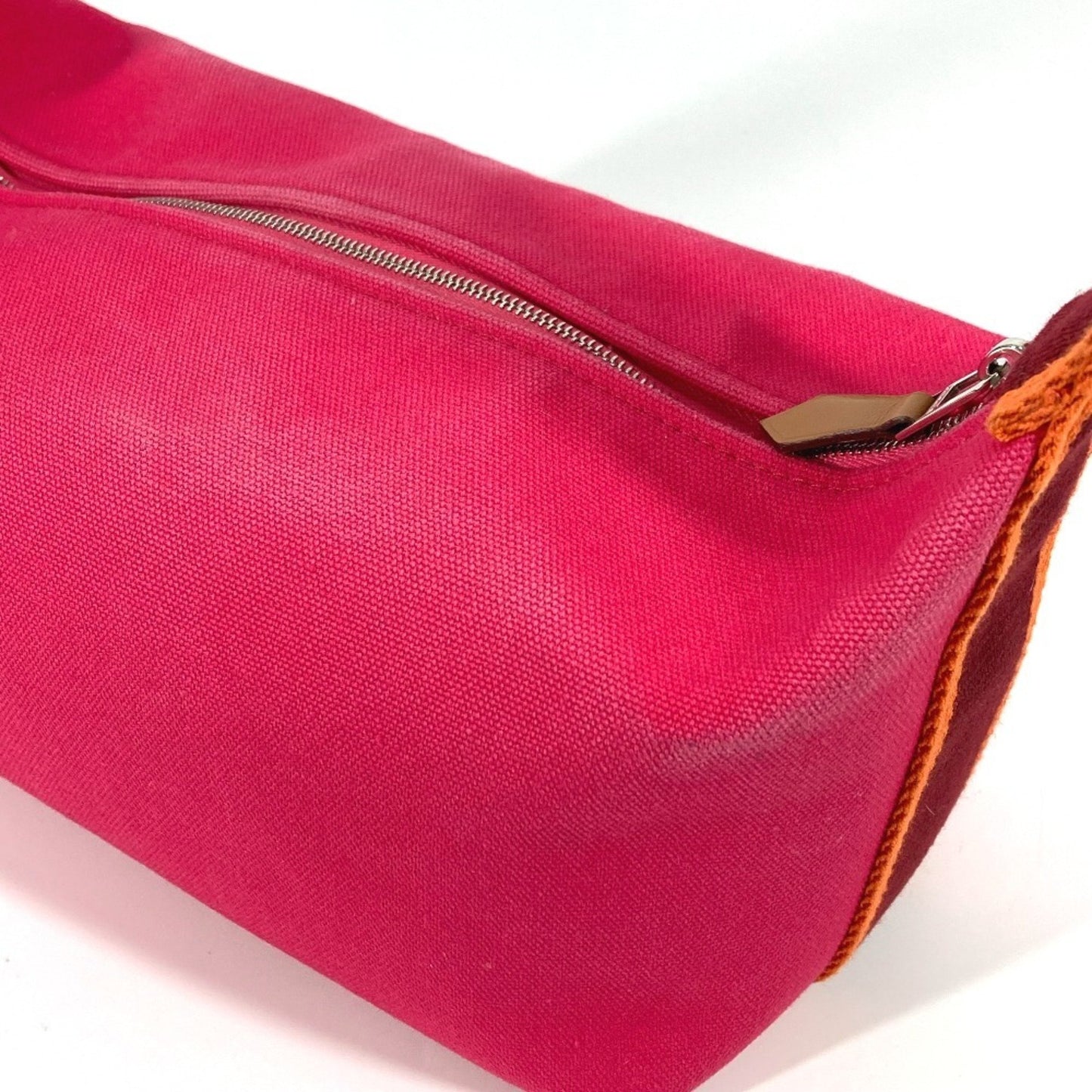Hermès Bride À Brac, Pink, Canvas, clutch