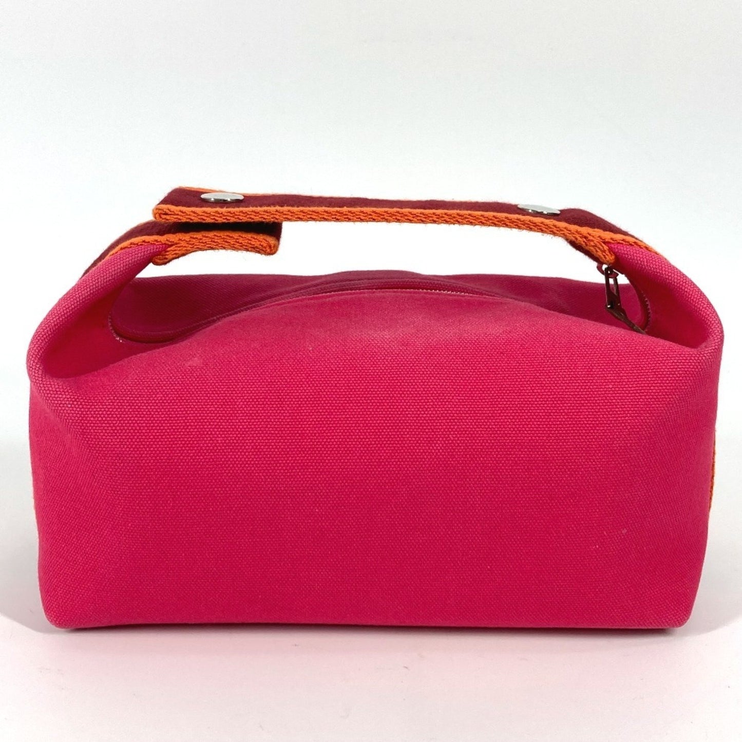 Hermès Bride À Brac, Pink, Canvas, clutch