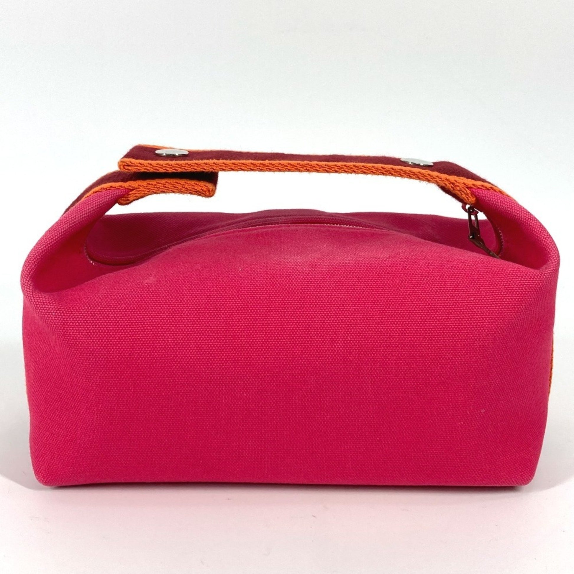 Hermès Bride À Brac, Pink, Canvas, clutch
