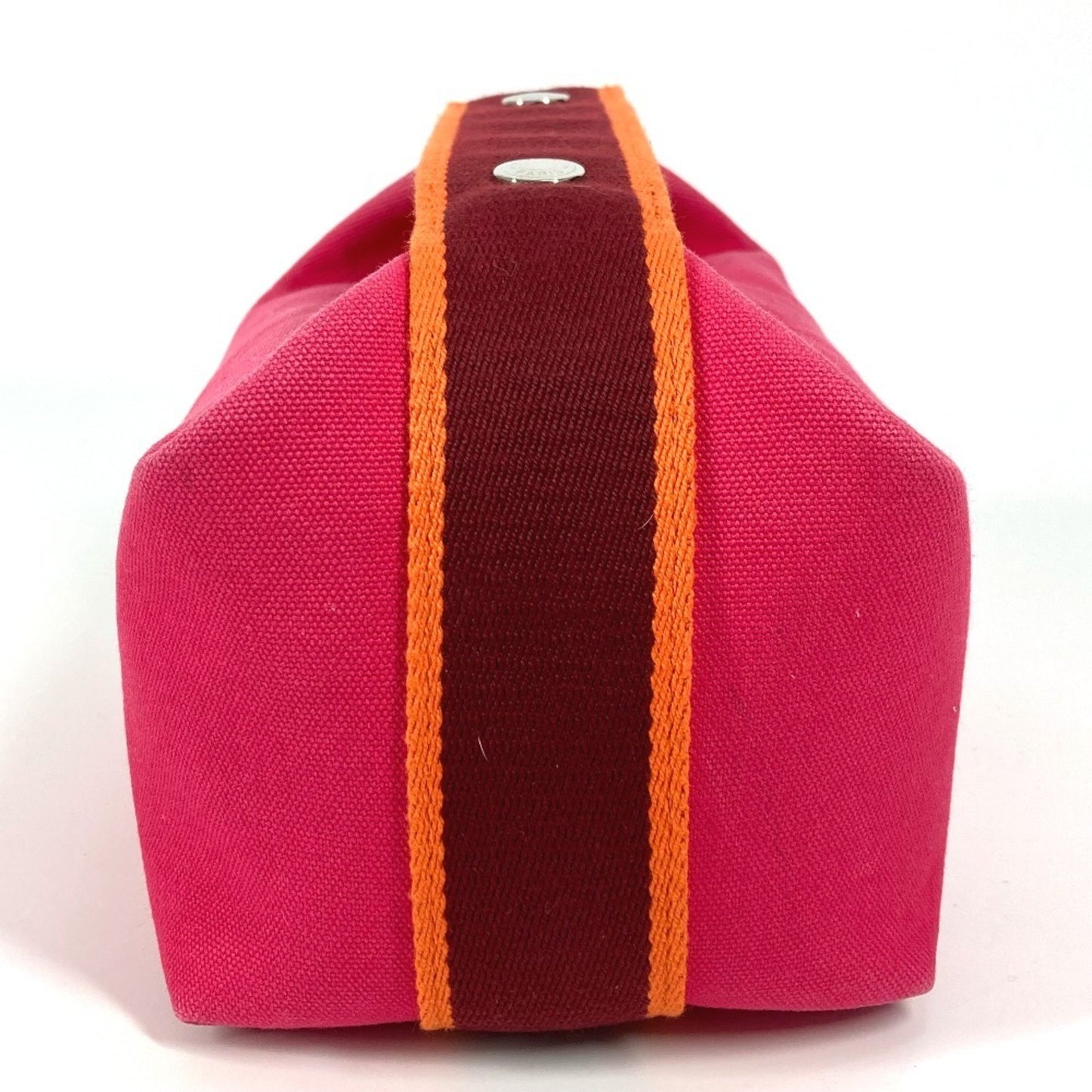 Hermès Bride À Brac, Pink, Canvas, clutch