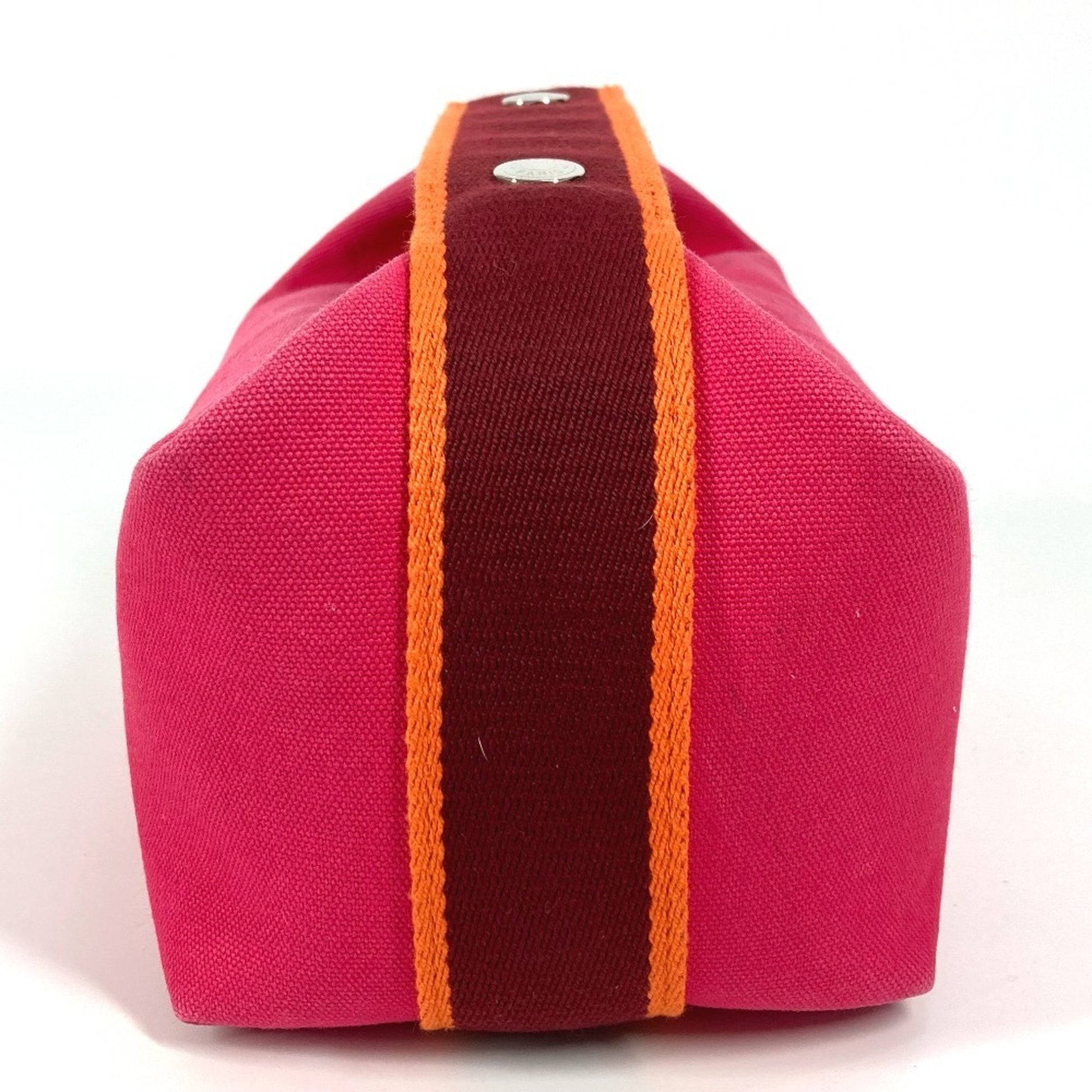 Hermès Bride À Brac, Pink, Canvas, clutch