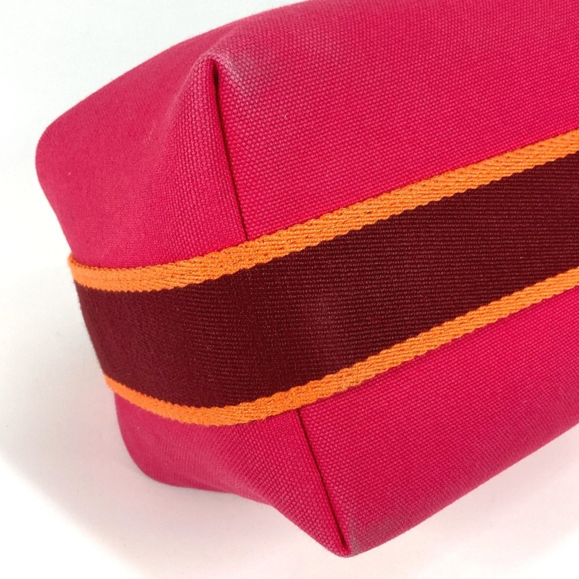 Hermès Bride À Brac, Pink, Canvas, clutch