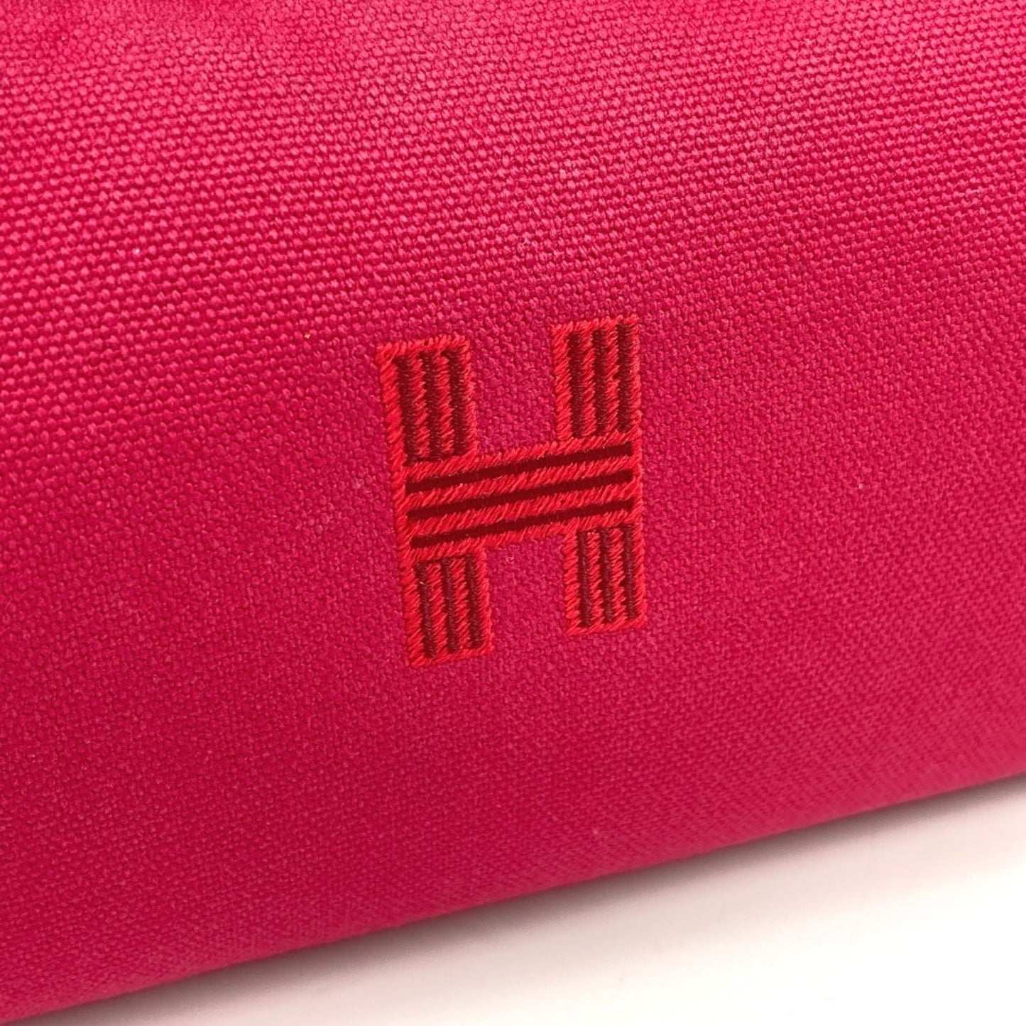 Hermès Bride À Brac, Pink, Canvas, clutch