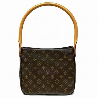 Louis Vuitton Looping MM, Brown, Canvas, shoulder