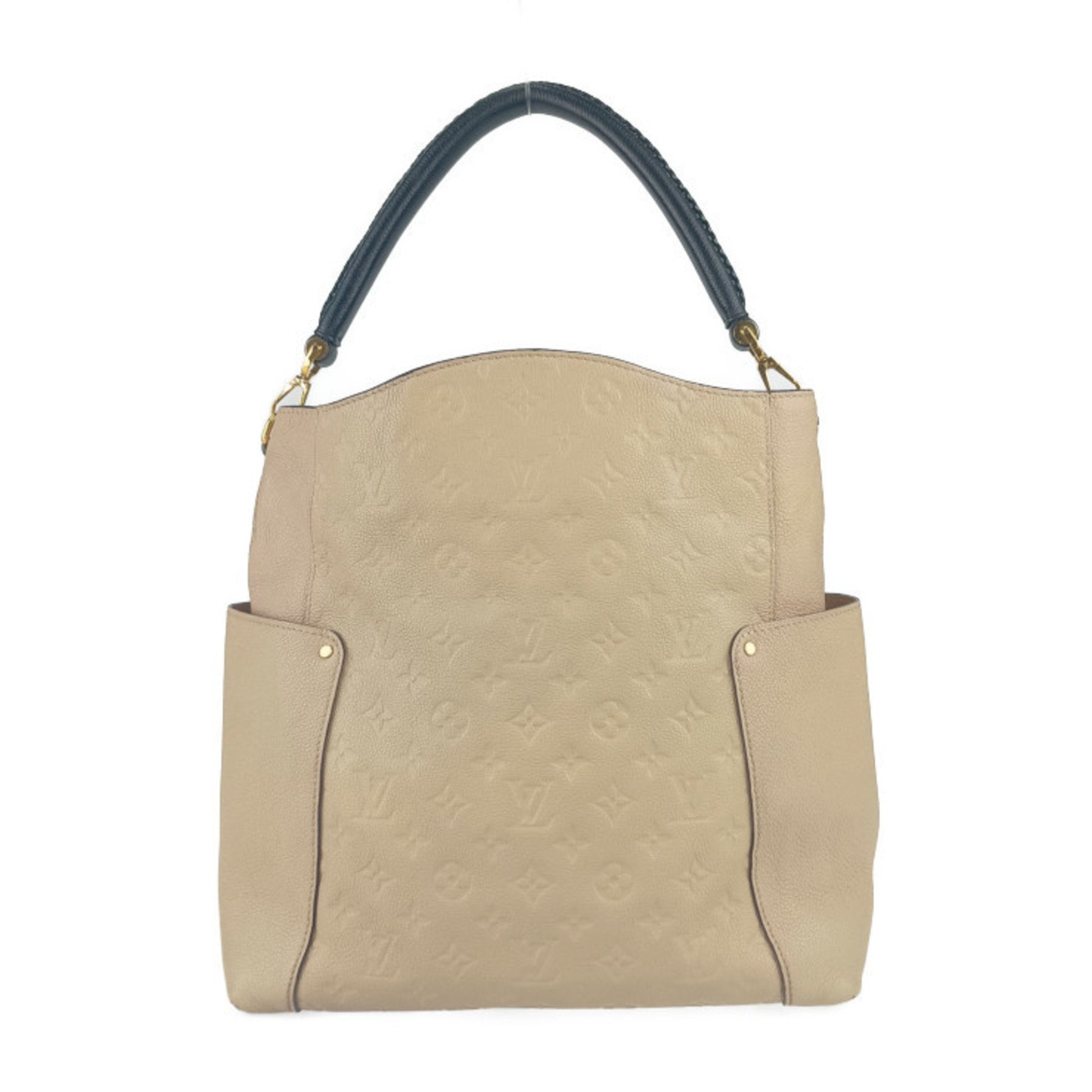 Louis Vuitton Bagatelle, Beige, Leather, tote