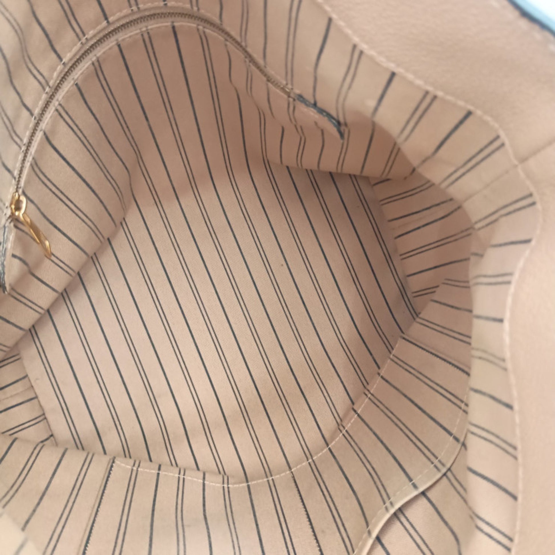 Louis Vuitton Bagatelle, Beige, Leather, tote