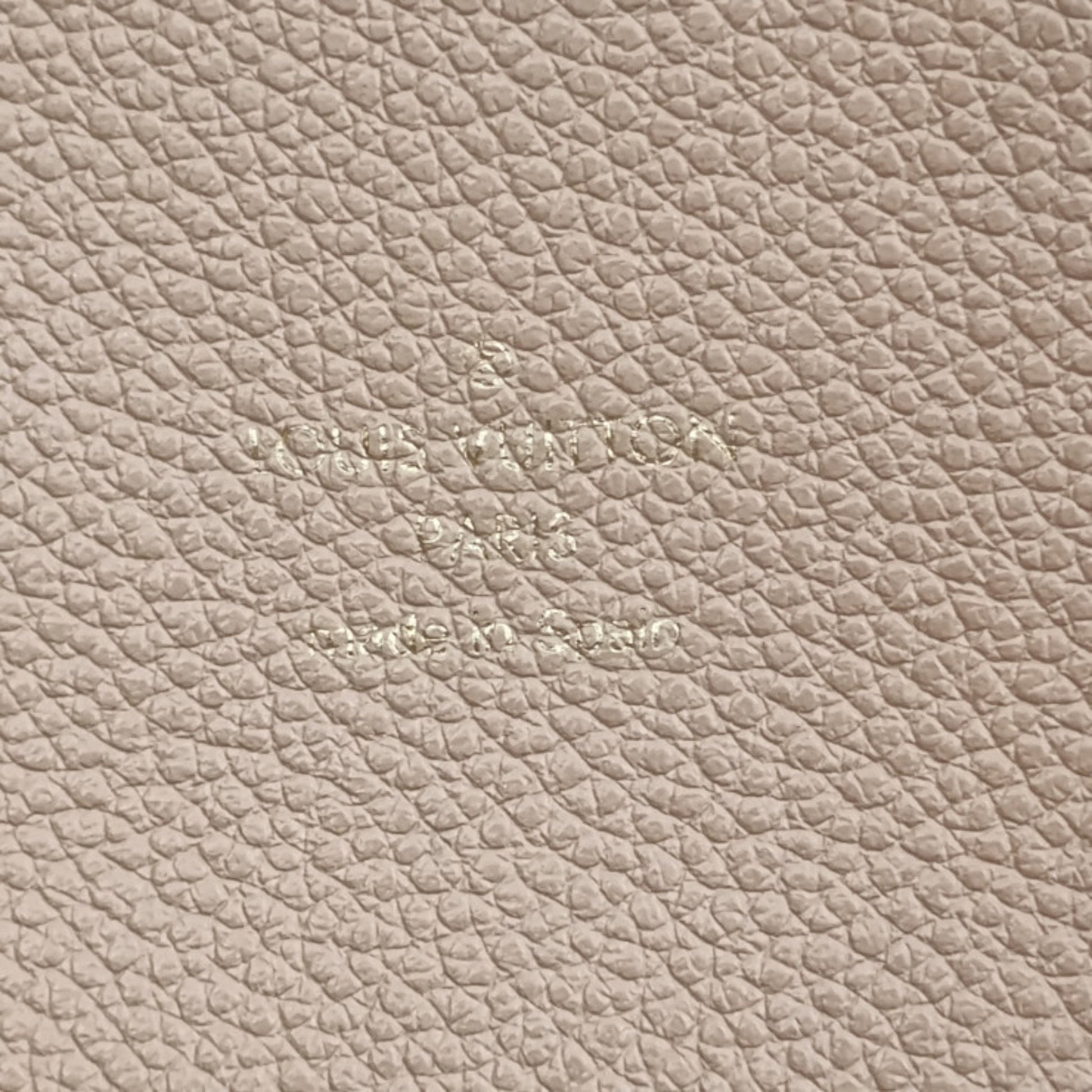 Louis Vuitton Bagatelle, Beige, Leather, tote