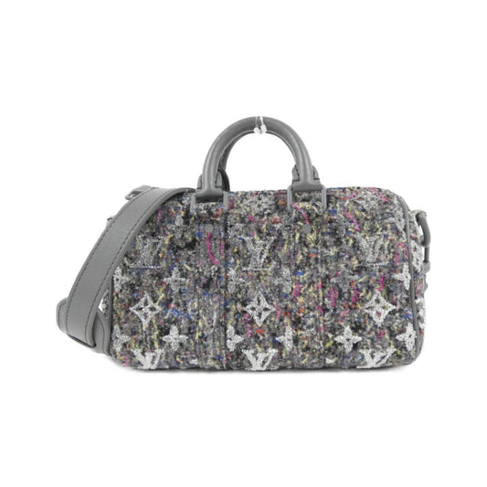 Louis Vuitton Keepall XS, Grey, Wool, travel