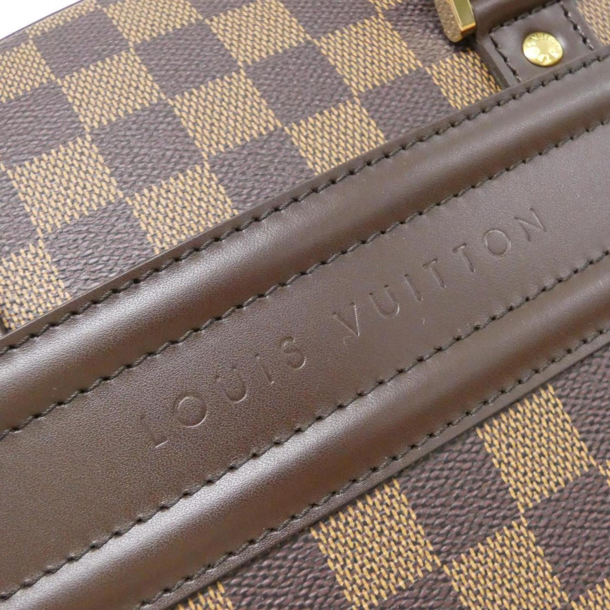 Louis Vuitton Nolita, Brown, Canvas, handbag