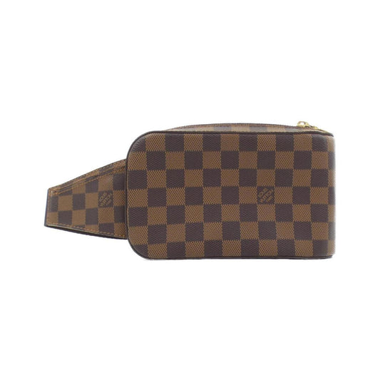 Louis Vuitton Geronimo, Brown, Canvas, shoulder