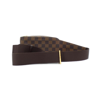 Louis Vuitton Geronimo, Brown, Canvas, shoulder