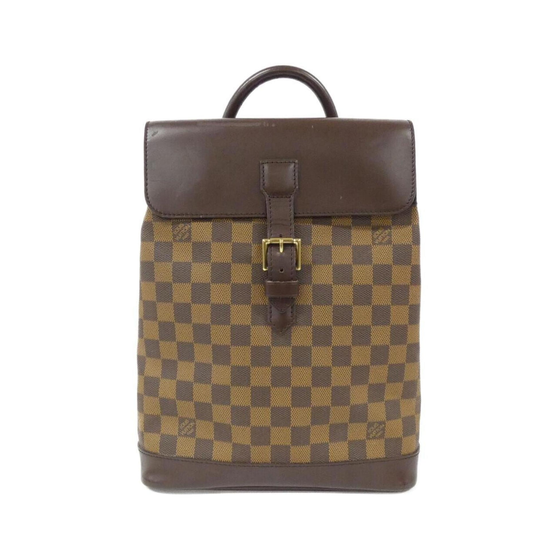 Louis Vuitton Soho, Brown, Canvas, backpack