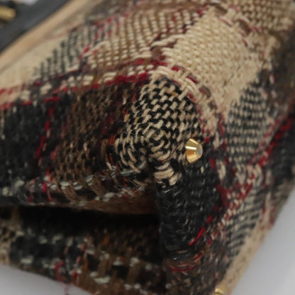 Burberry Nova Check Tote canvas check pattern, Multicolour, Wool, Handbag