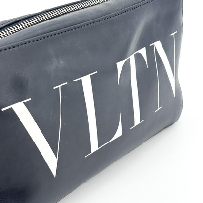 Valentino Garavani VLTN Camera Leather, Black, Calfskin, Crossbody Bag