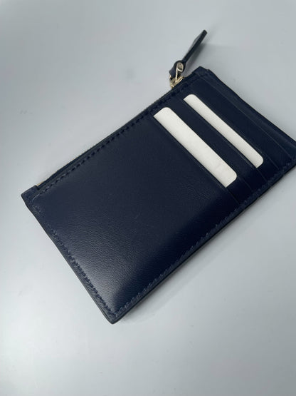 Valentino Garavani Rockstud Pouch Leather, NAVY, LEATHER, Clutche & pouche