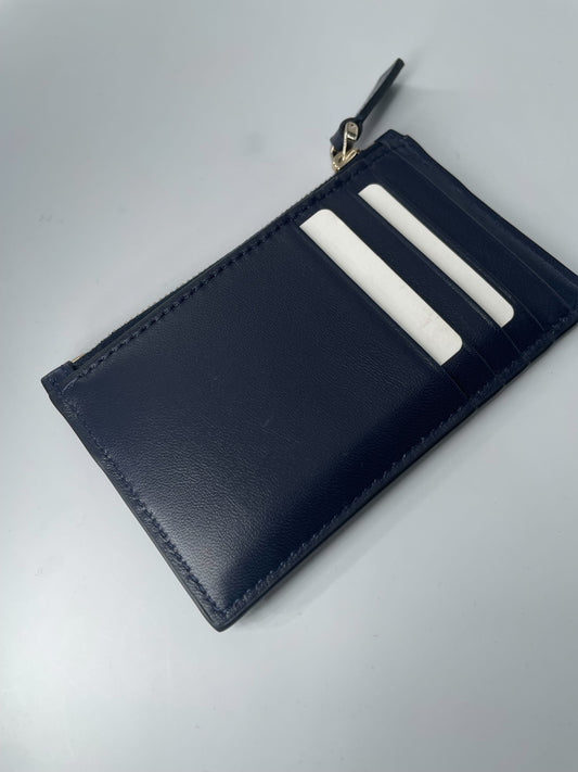 Valentino Garavani Rockstud Pouch Leather, NAVY, LEATHER, Clutche & pouche