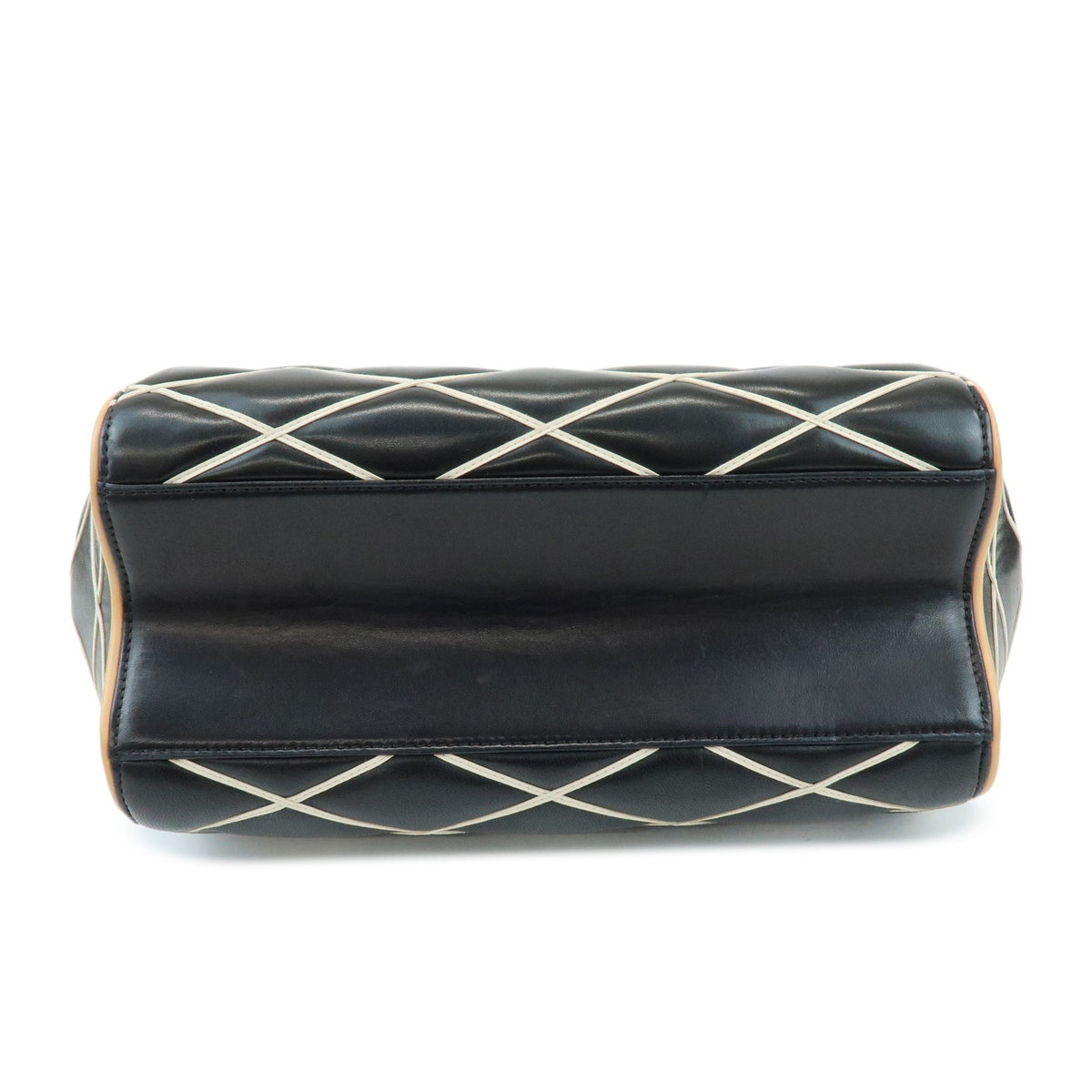 Louis Vuitton Doc Malletage Leather, Black, Leather, Handbag