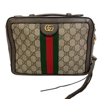 Gucci Ophidia, Brown, Canvas, shoulder