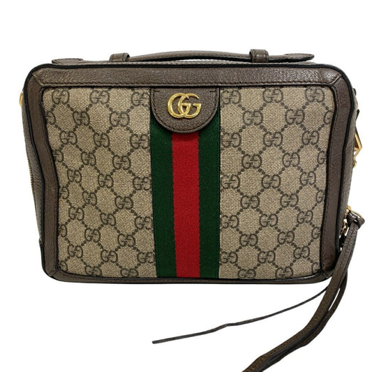 Gucci Ophidia, Brown, Canvas, shoulder