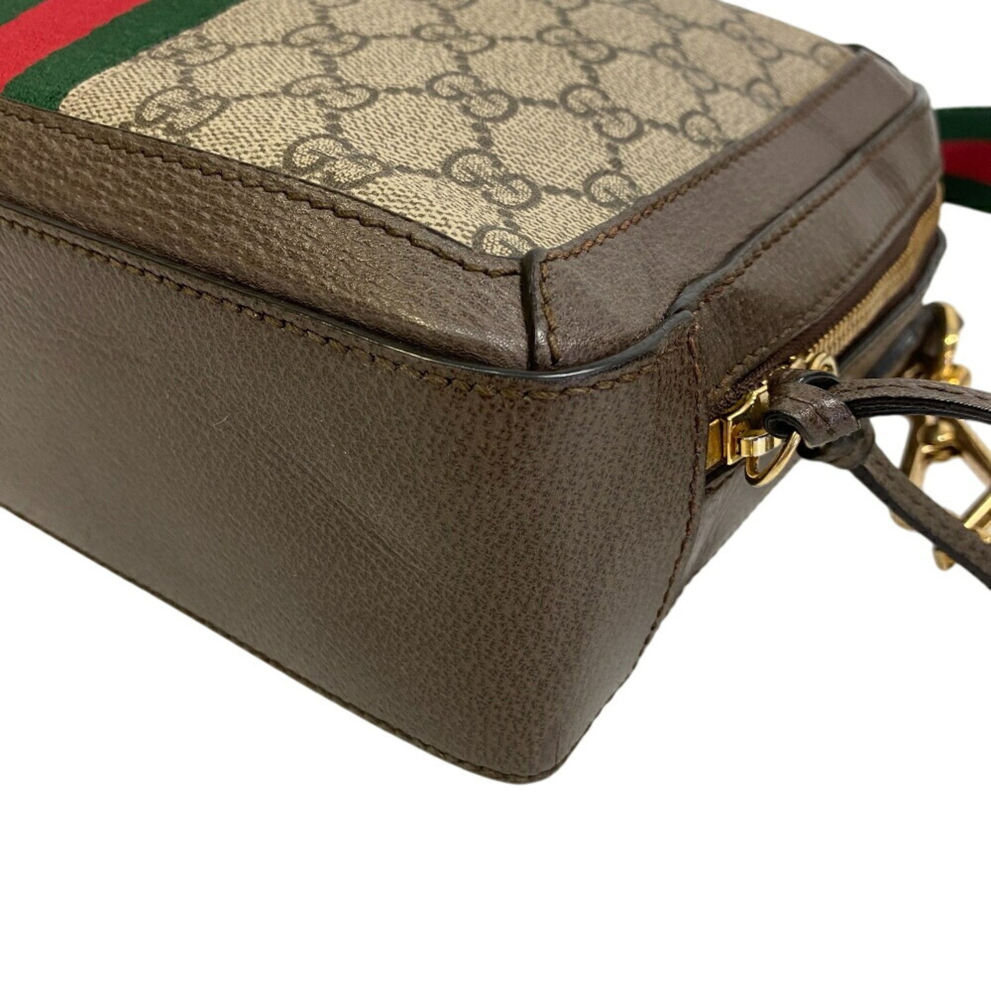 Gucci Ophidia, Brown, Canvas, shoulder
