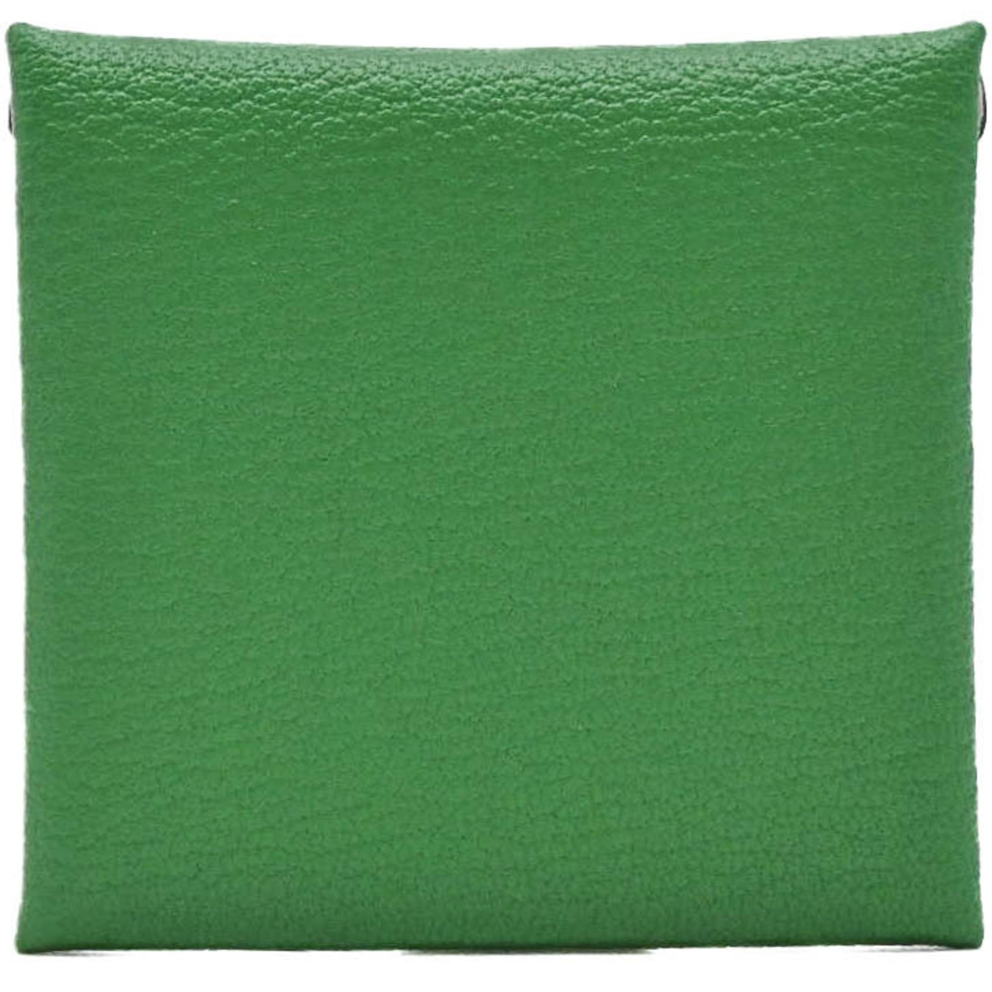 Hermès Calvi, Green, Leather, wallet