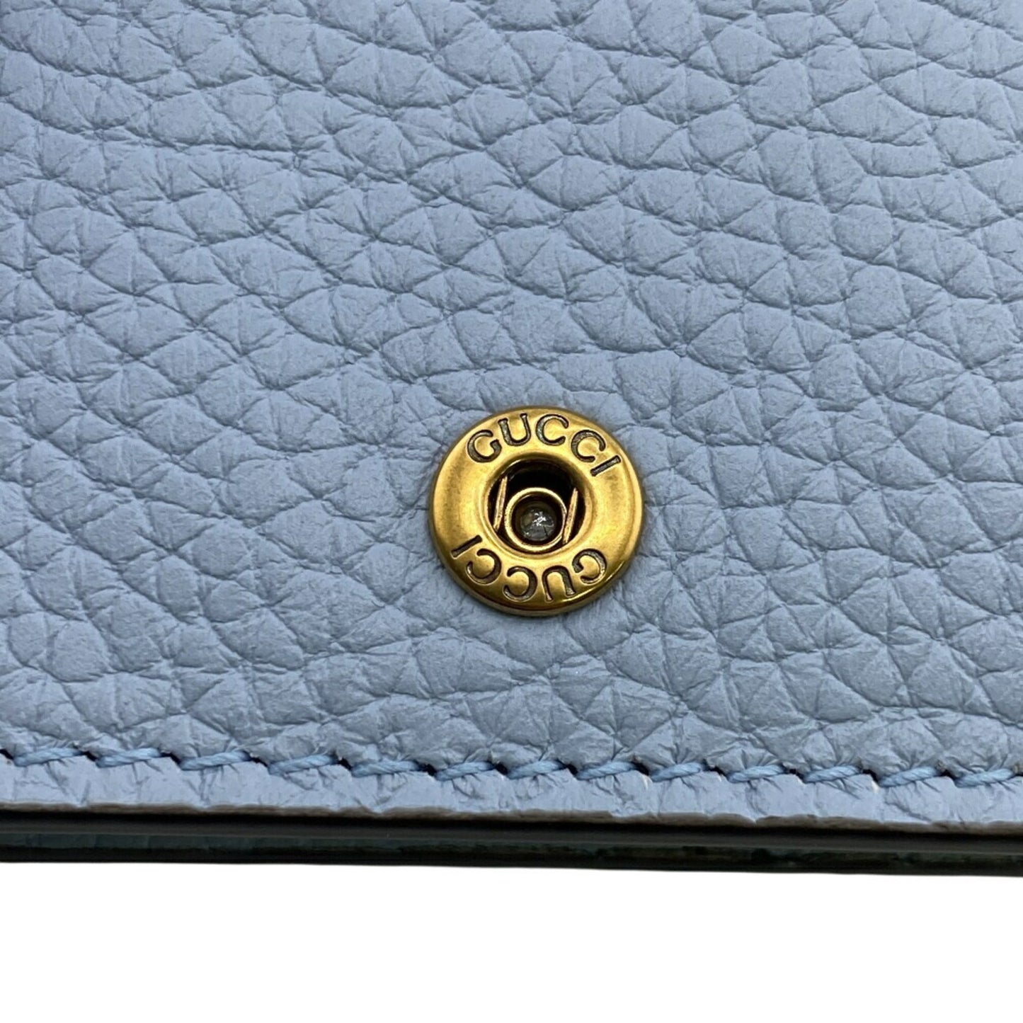Gucci Interlocking G, Blue, Leather, wallet