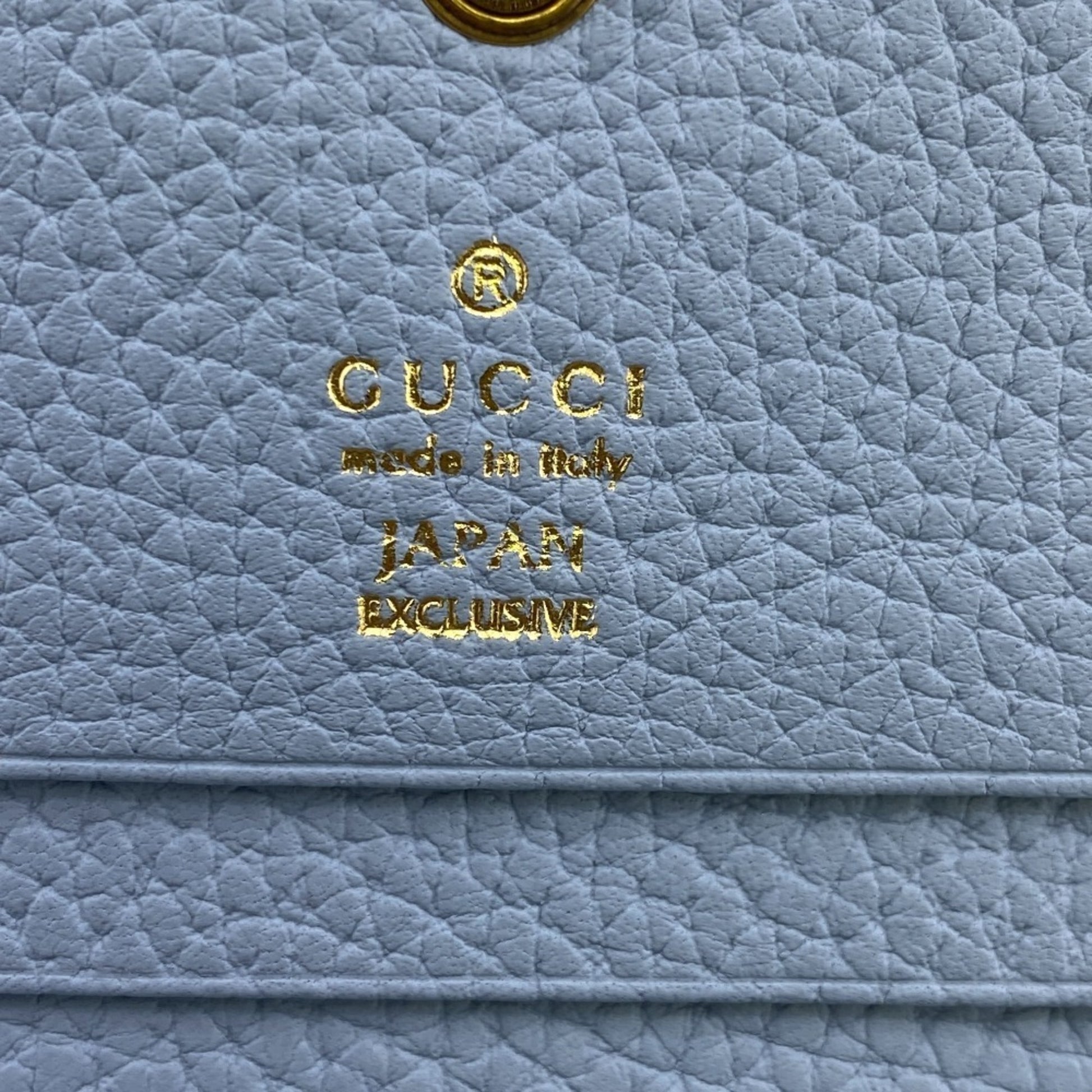 Gucci Interlocking G, Blue, Leather, wallet