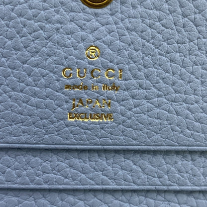 Gucci Interlocking G, Blue, Leather, wallet
