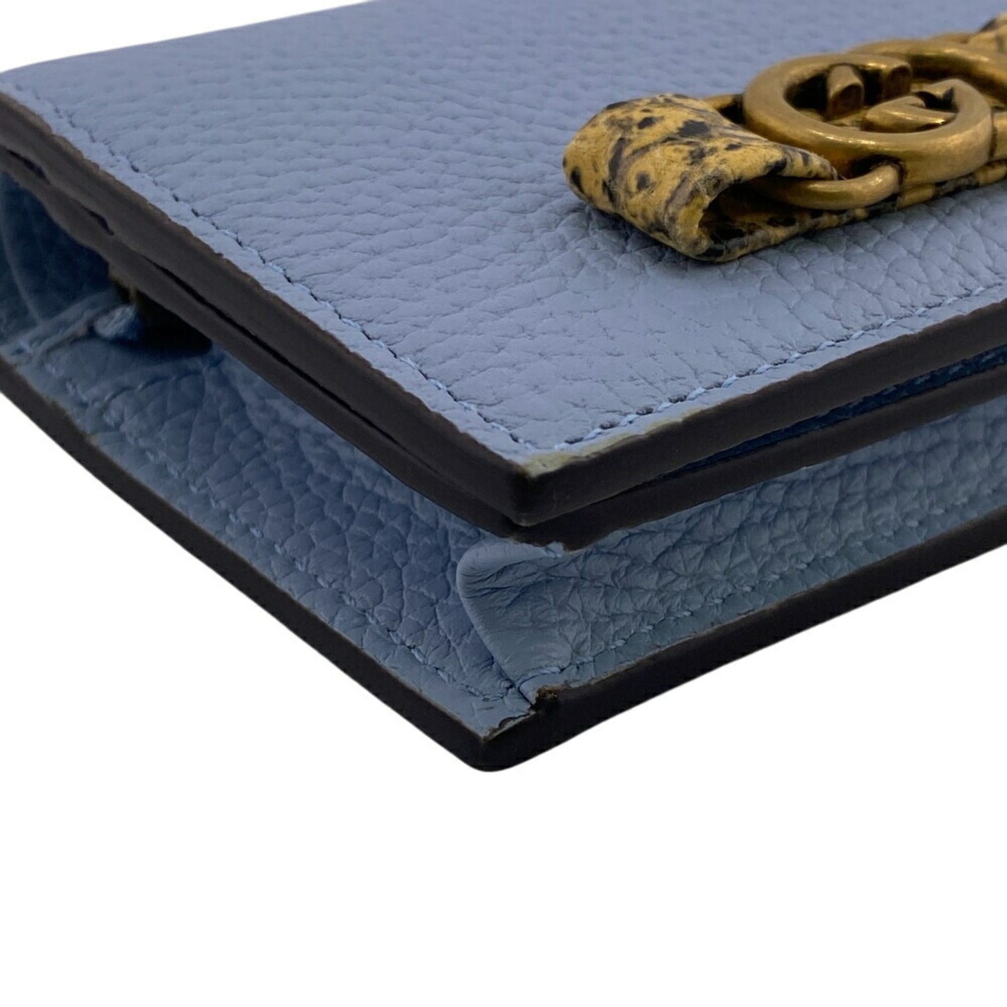 Gucci Interlocking G, Blue, Leather, wallet