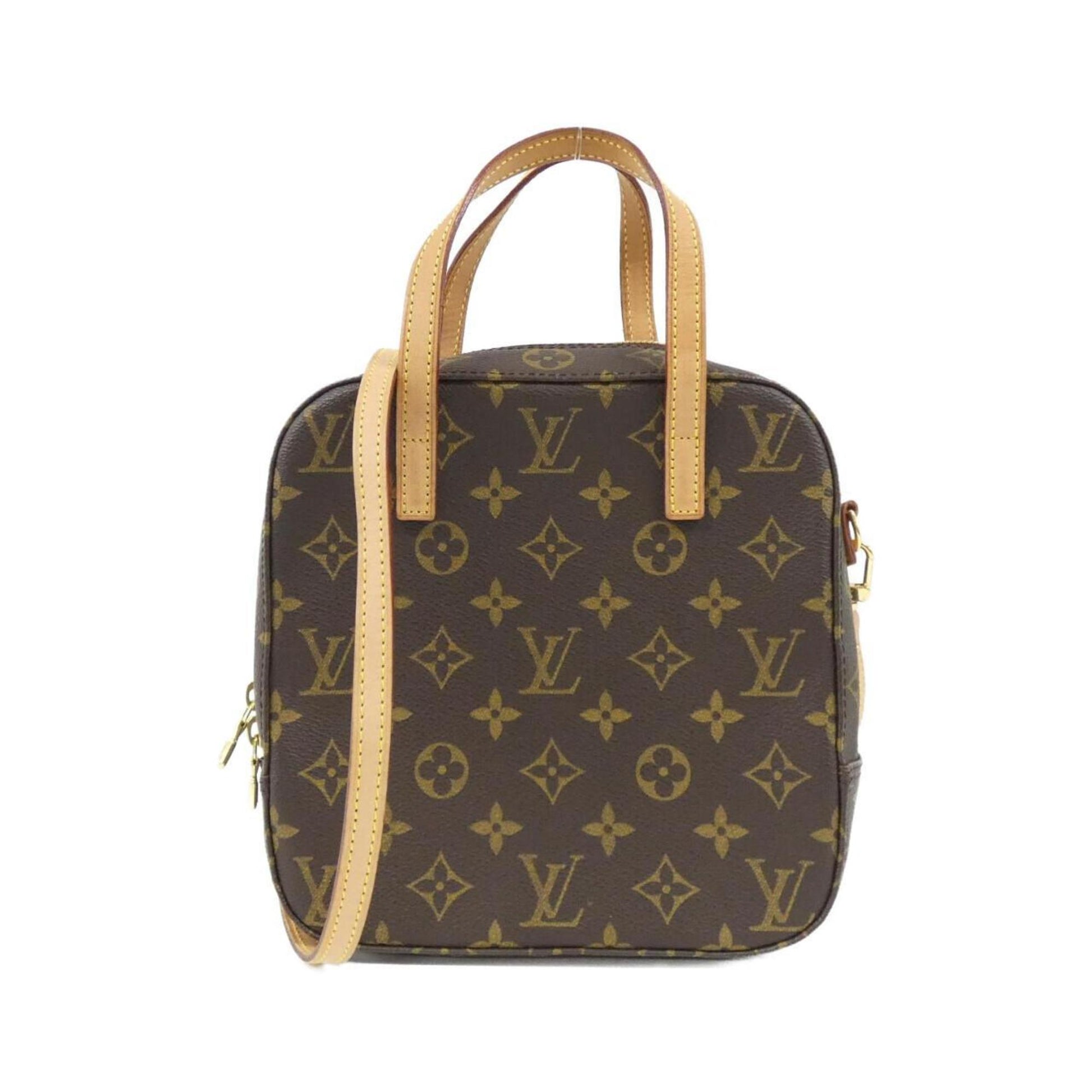 Louis Vuitton Spontini, Brown, Canvas, handbag
