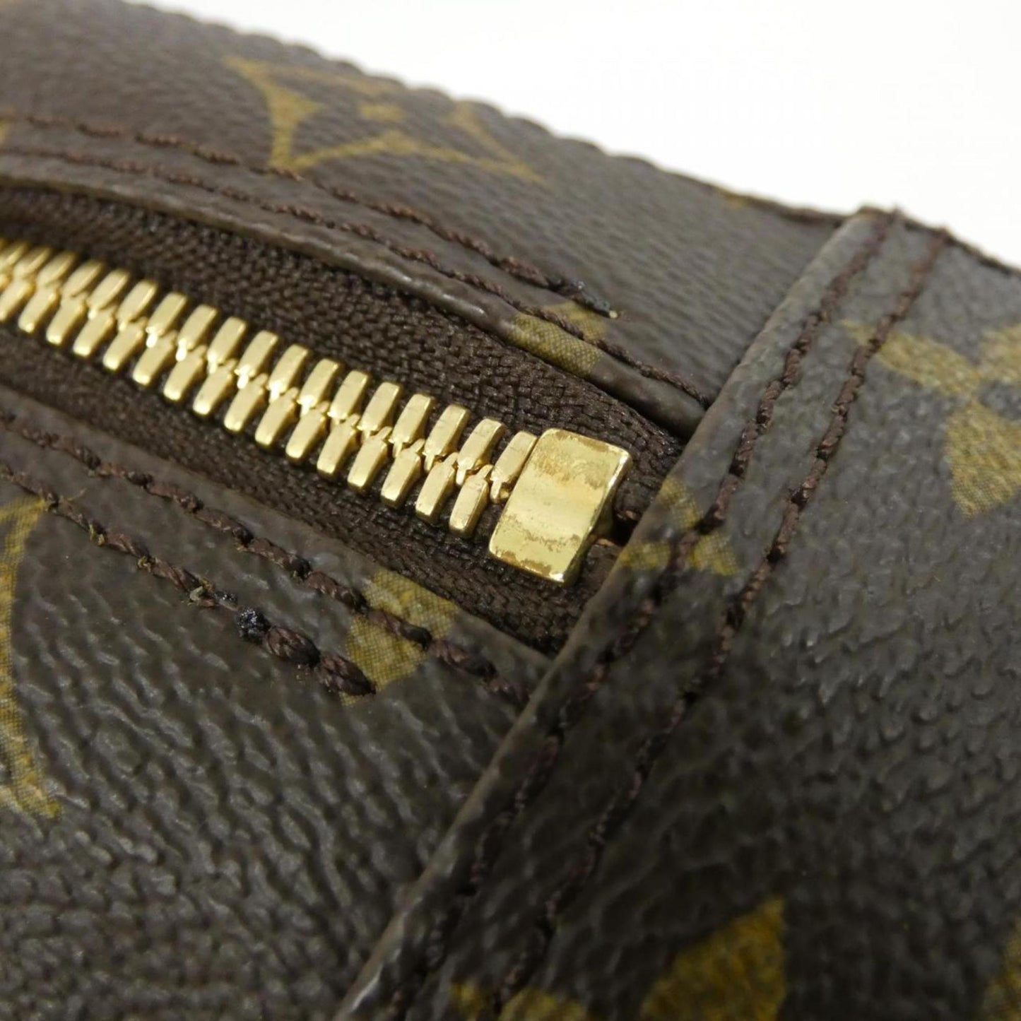 Louis Vuitton Spontini, Brown, Canvas, handbag