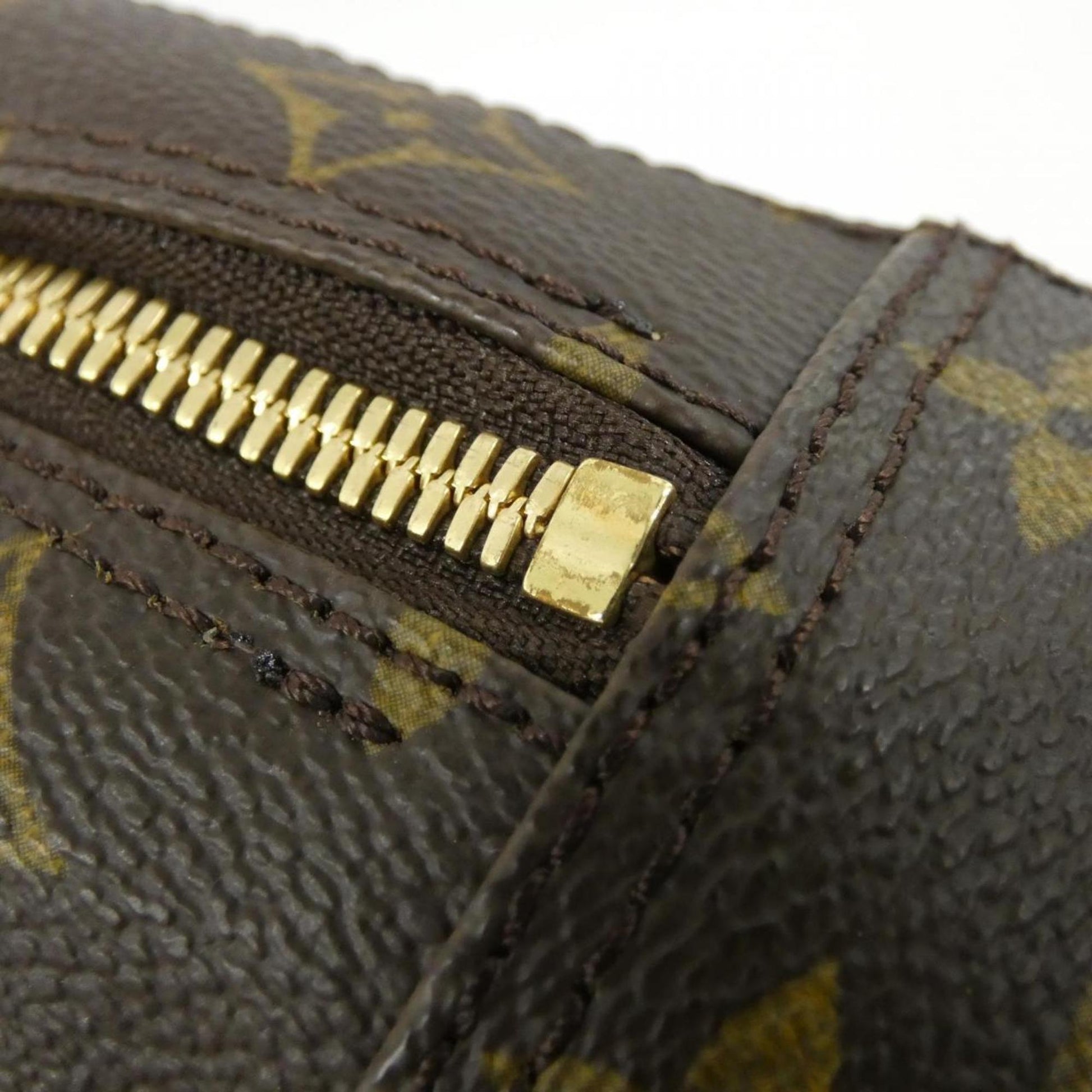 Louis Vuitton Spontini, Brown, Canvas, handbag