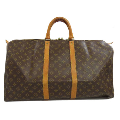Louis Vuitton Keepall 55, Brown, Canvas, travel
