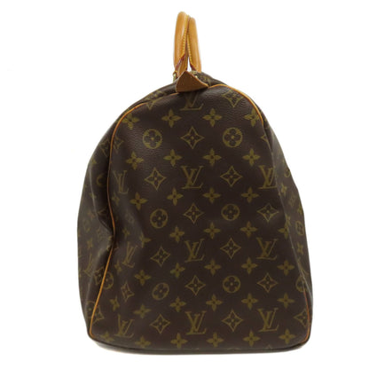 Louis Vuitton Keepall 55, Brown, Canvas, travel