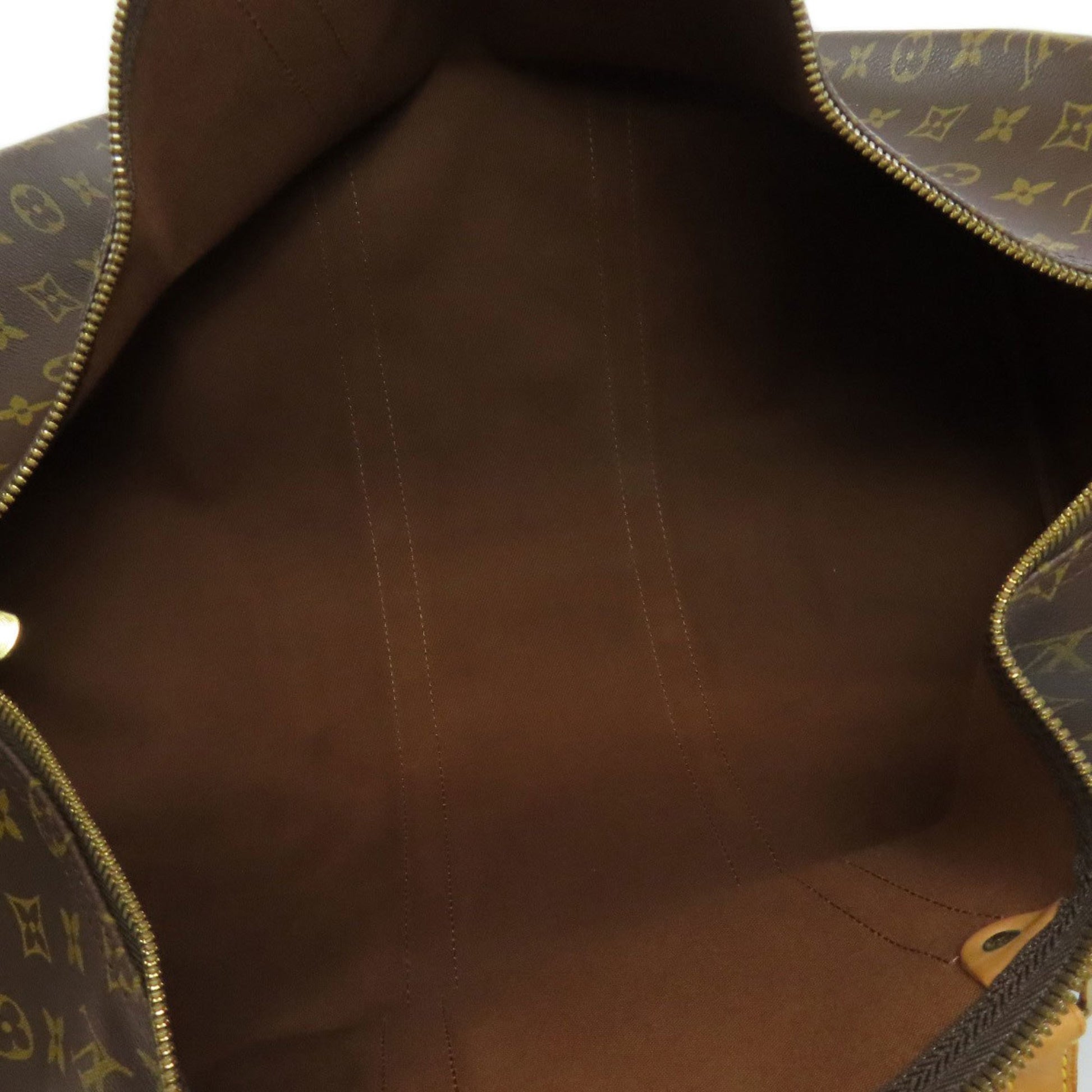 Louis Vuitton Keepall 55, Brown, Canvas, travel