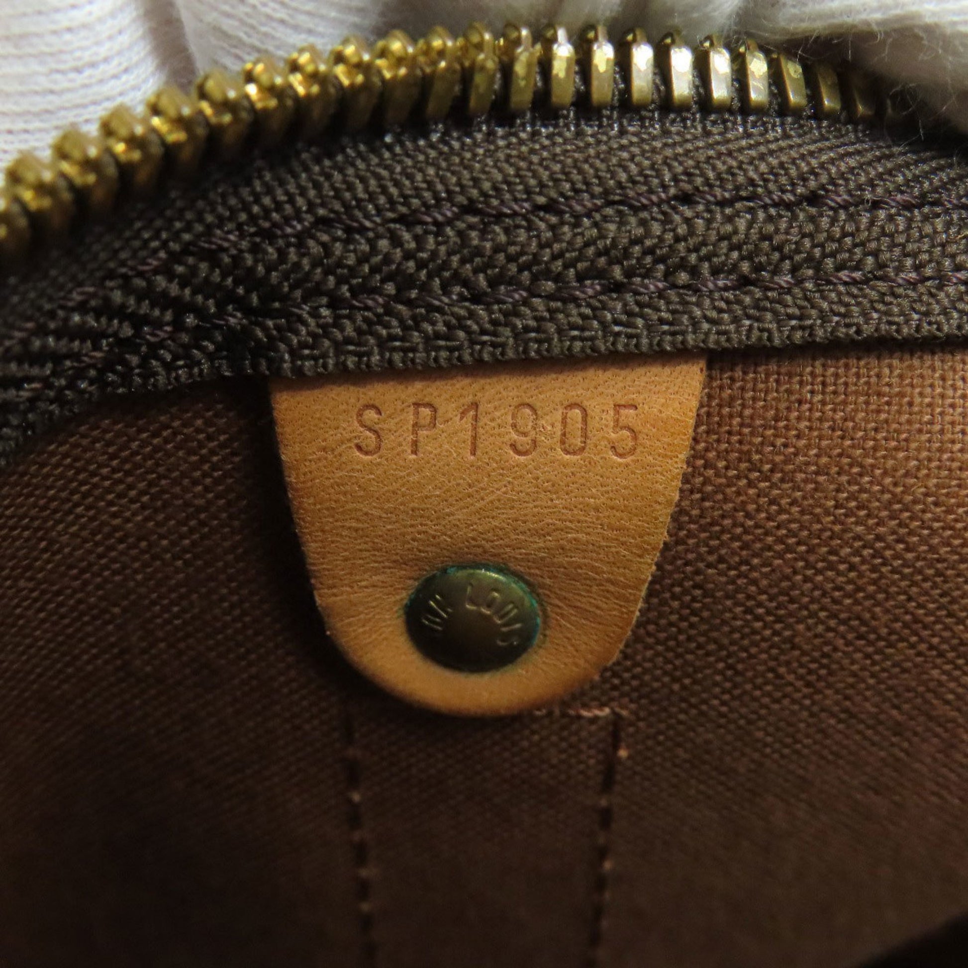Louis Vuitton Keepall 55, Brown, Canvas, travel