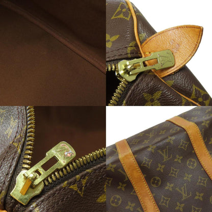 Louis Vuitton Keepall 55, Brown, Canvas, travel