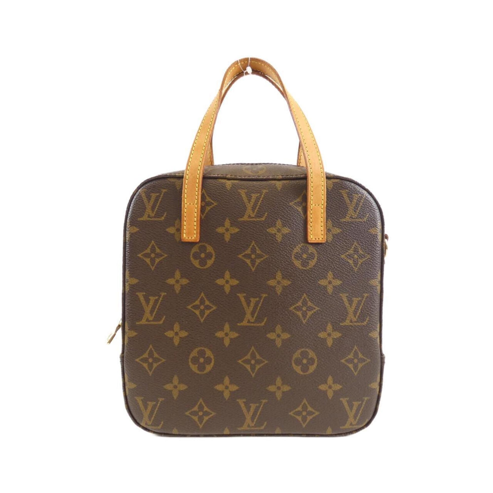 Louis Vuitton Spontini, Brown, Canvas, handbag