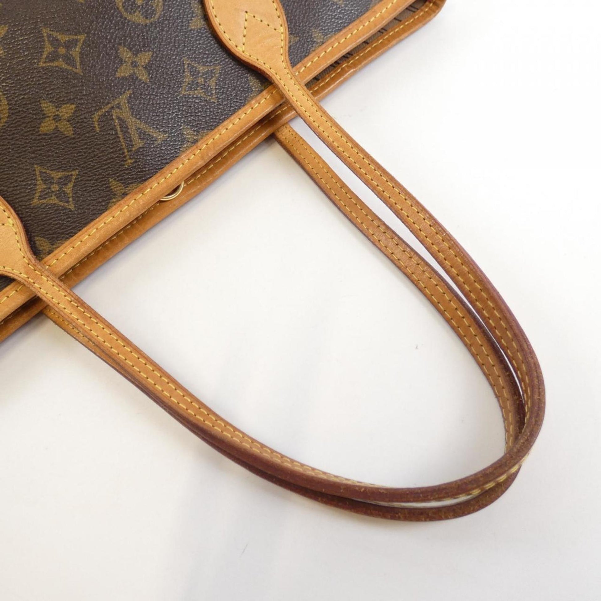 Louis Vuitton Neverfull PM, Brown, Canvas, tote