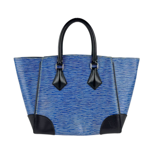 Louis Vuitton Phenix, Blue, Leather, handbag
