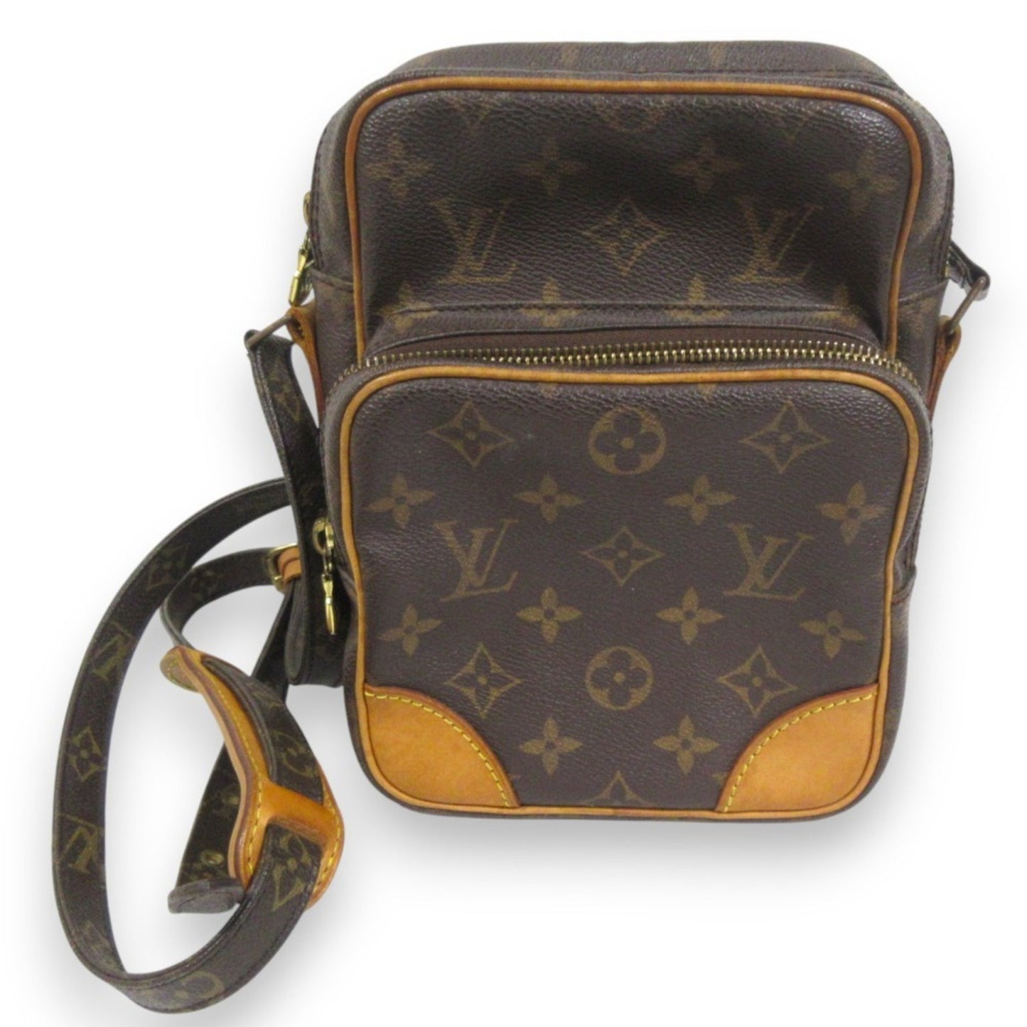 Louis Vuitton Amazon, Brown, Canvas, shoulder