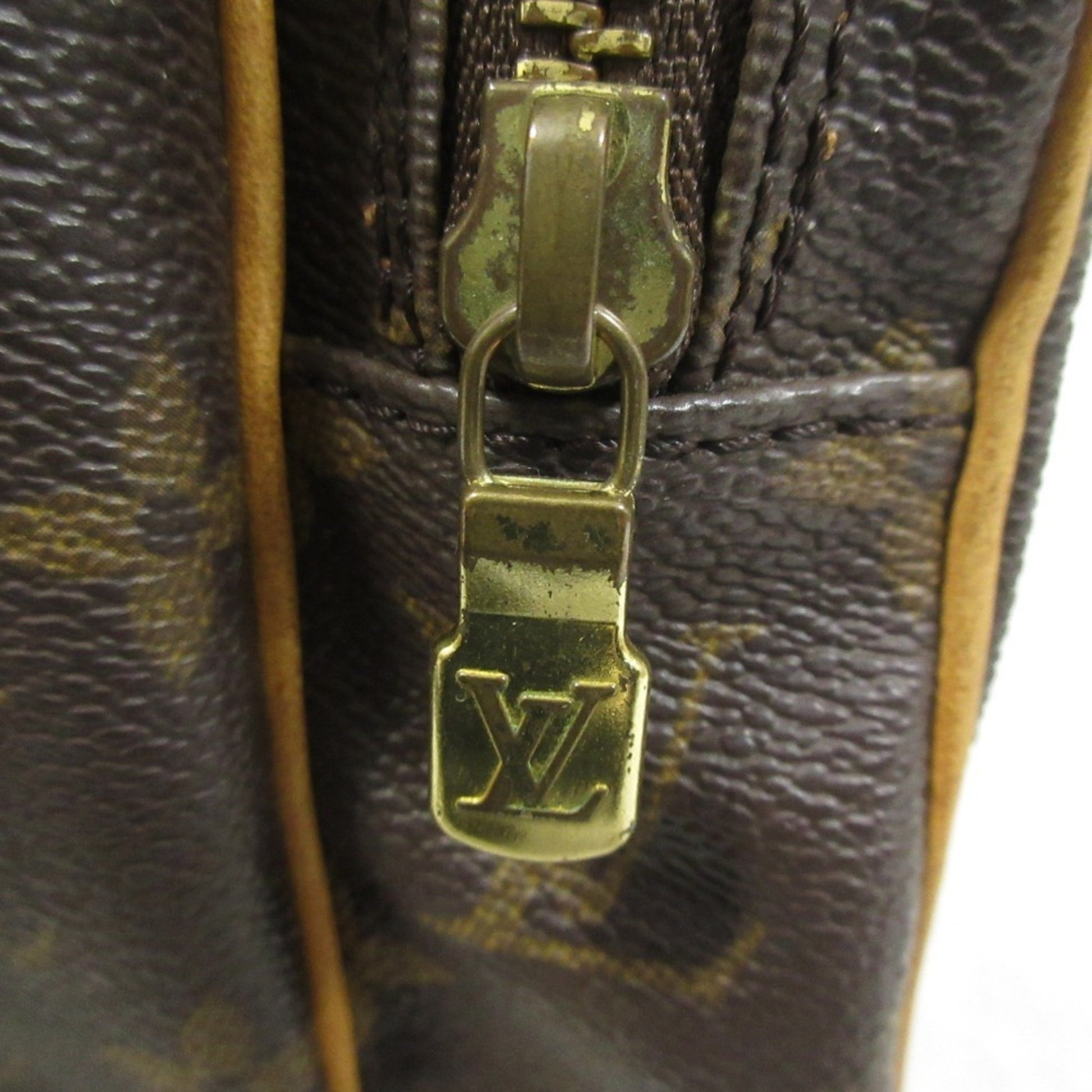 Louis Vuitton Amazon, Brown, Canvas, shoulder