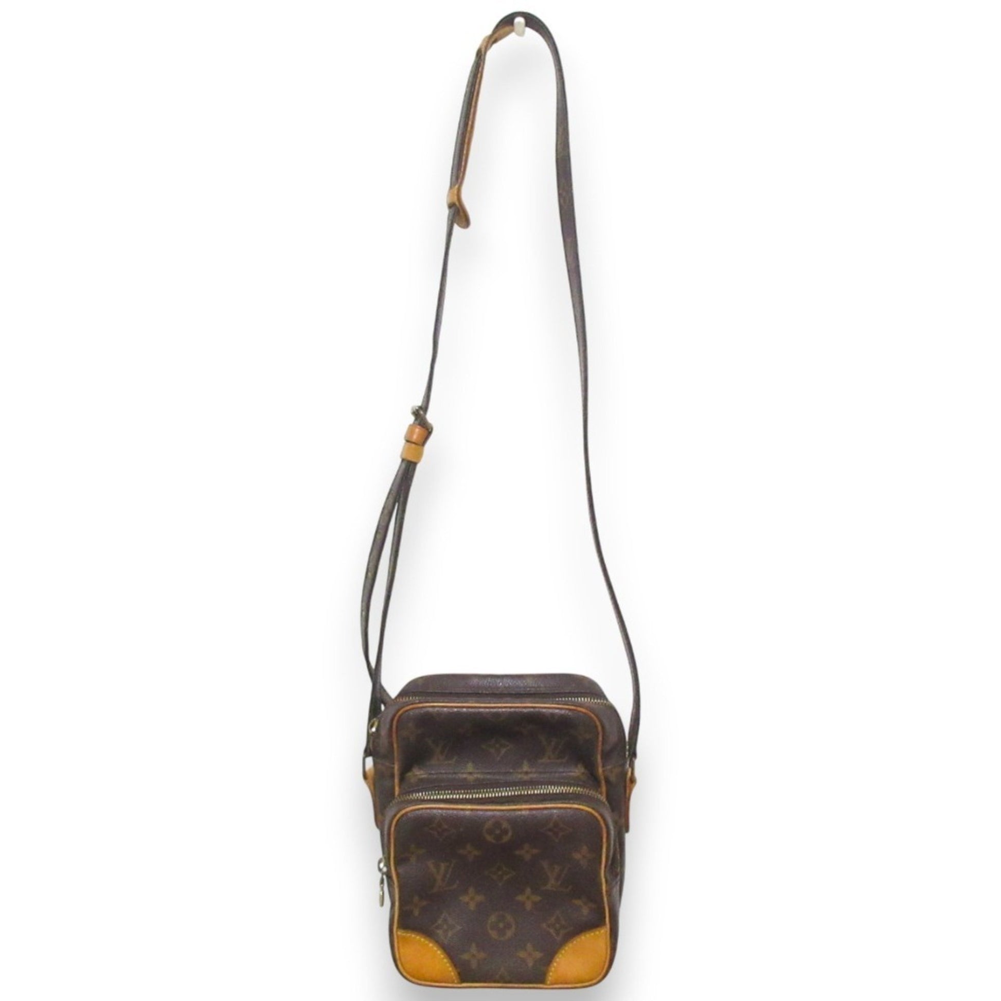 Louis Vuitton Amazon, Brown, Canvas, shoulder