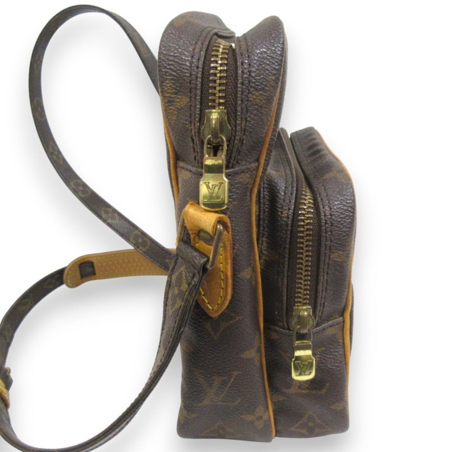Louis Vuitton Amazon, Brown, Canvas, shoulder