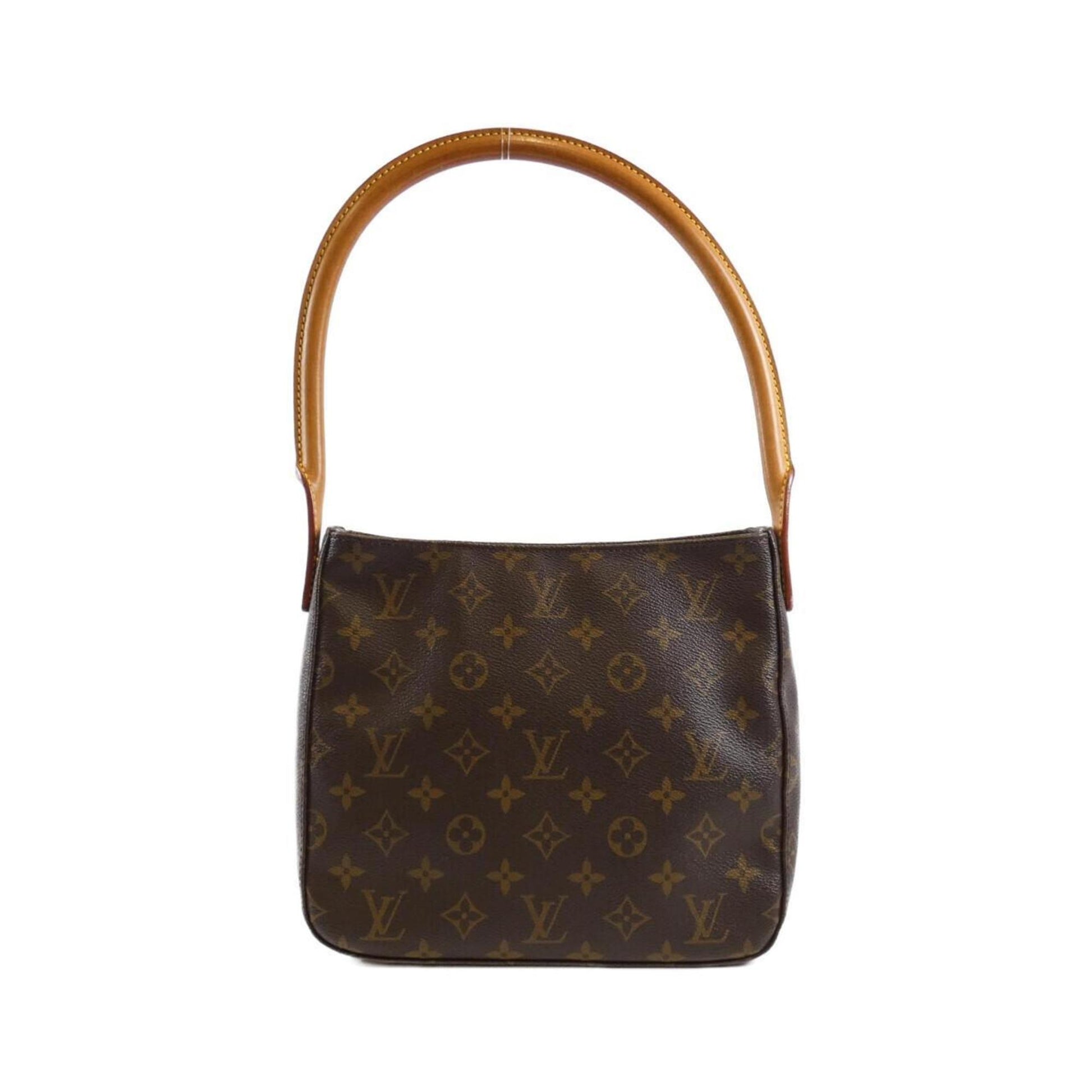 Louis Vuitton Looping MM, Brown, Canvas, shoulder